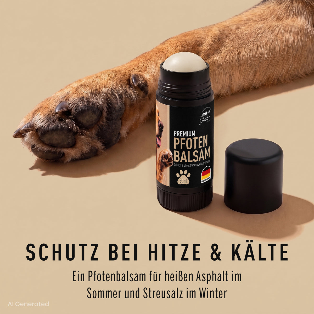 Jotti Pfotenbalsam mit Bienenwachs und Propolis für Hund und Katze