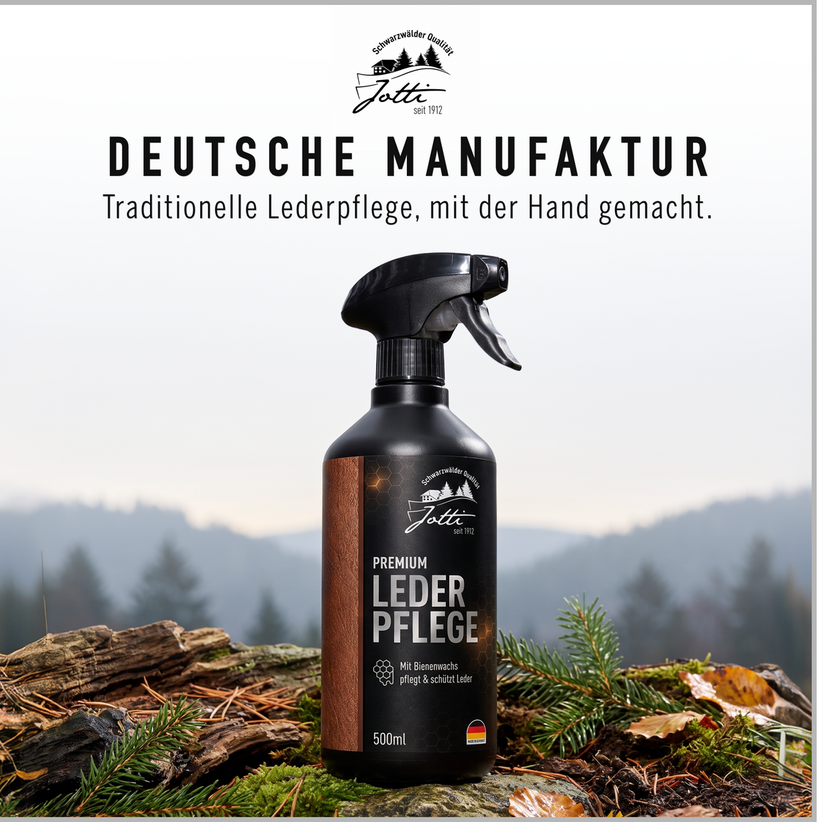 Jotti Lederpflege aus deutscher Manufaktur im Schwarzwald
