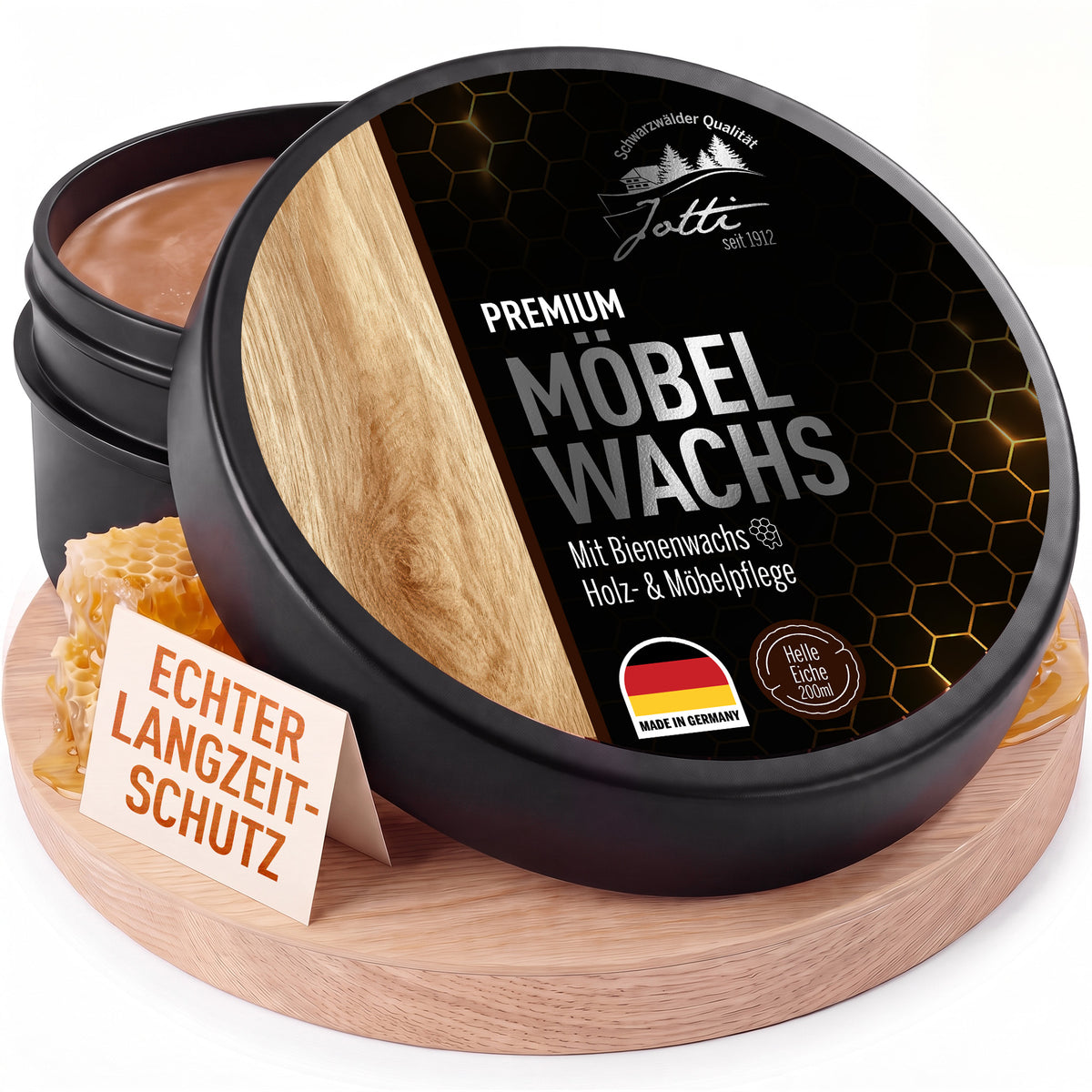Jotti Möbelwachs mit Bienenwabe – Langzeitschutz für Holzoberflächen